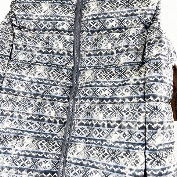 NWT RUFF HEWN‎ fairisle Puffer vest $84 tag SIZE MEDIUM new great gift women’s - Picture 2 of 7